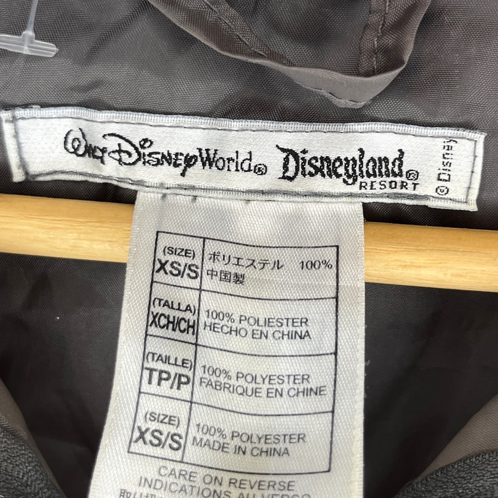 Disney Parks Windbreaker Pullover Gray Blue Half Zip Unisex Adult Size XS - Picture 8 of 9